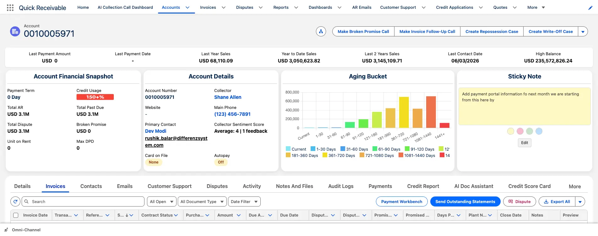 Account Record
