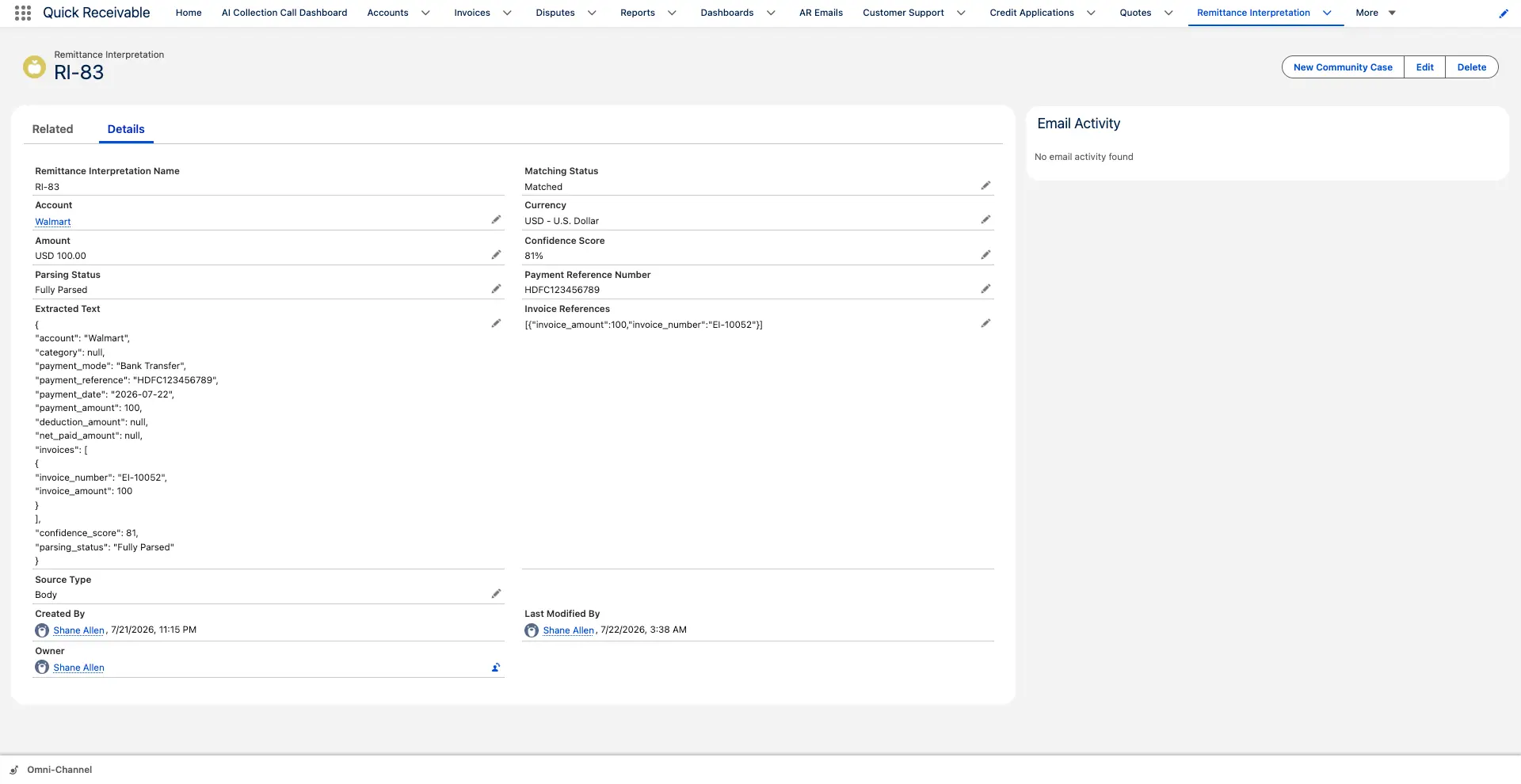 Remittance Capture From Email and Attachments