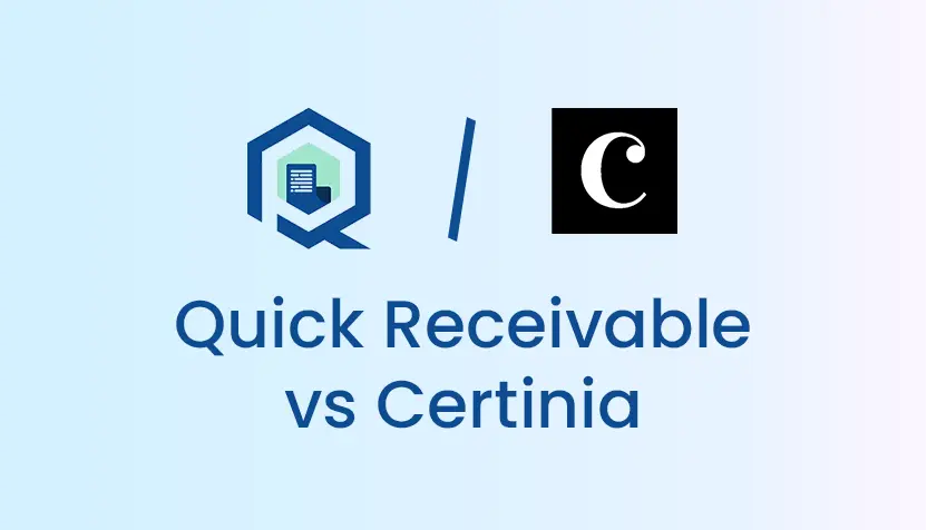 Quick Receivable vs Certinia